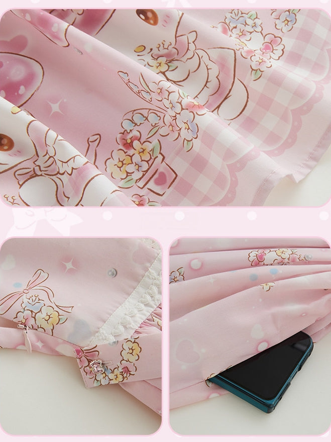 My Melody Collaboration Series SK Skirt & T-Shirt Set