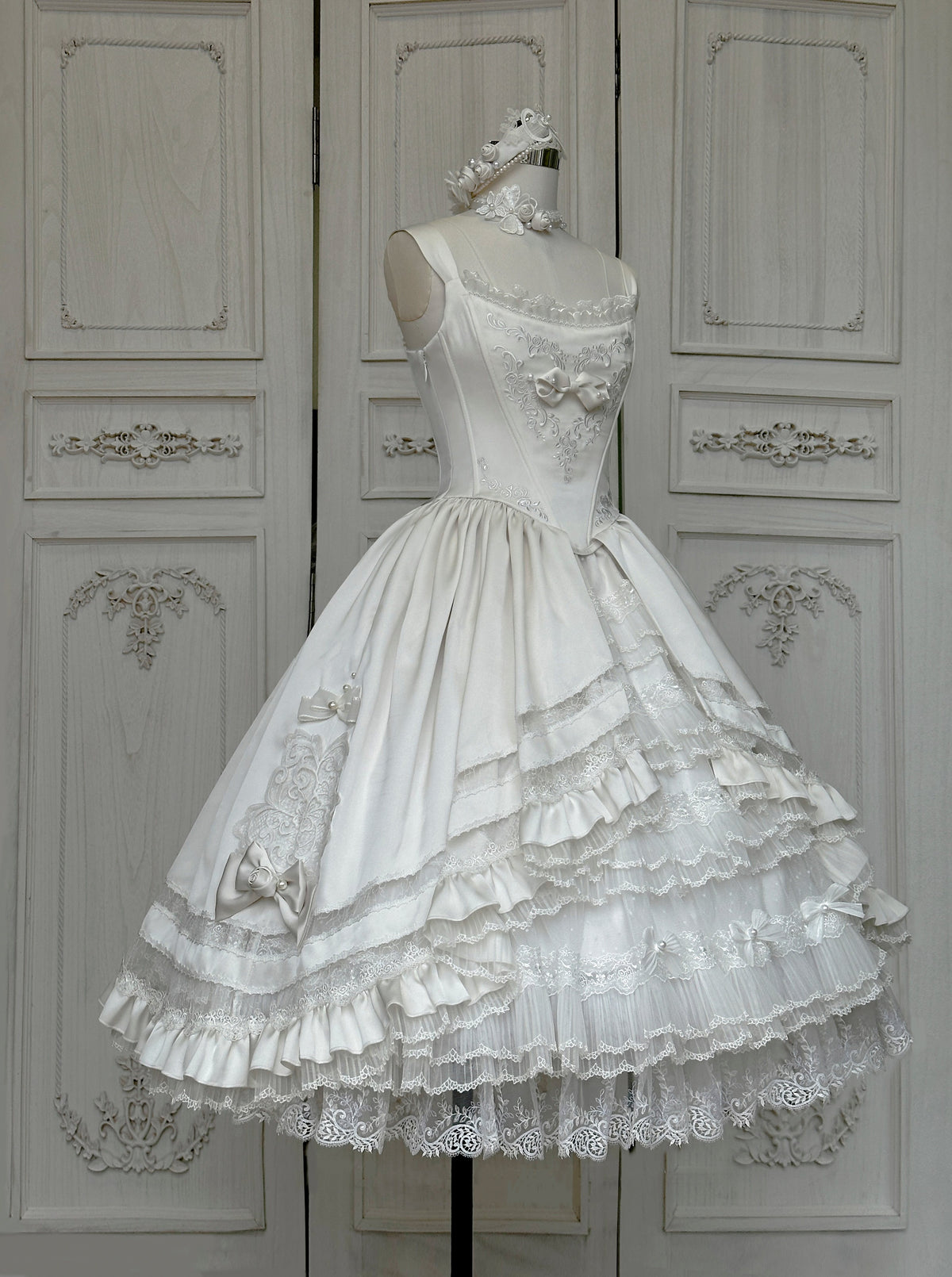 Promise of the Rose Lolita Gorgeous Bridal White JSK Full Set