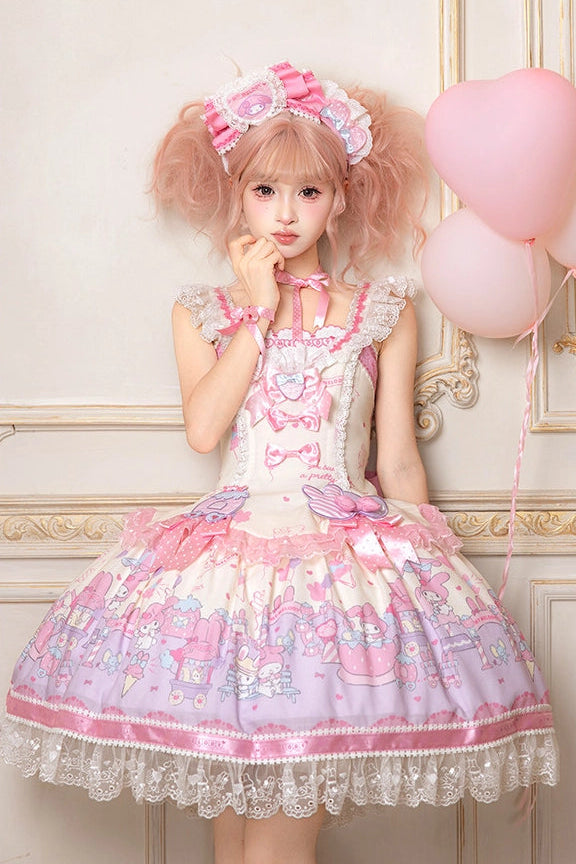 Sanrio Collaboration Series My Melody Park Printed JSK Dress