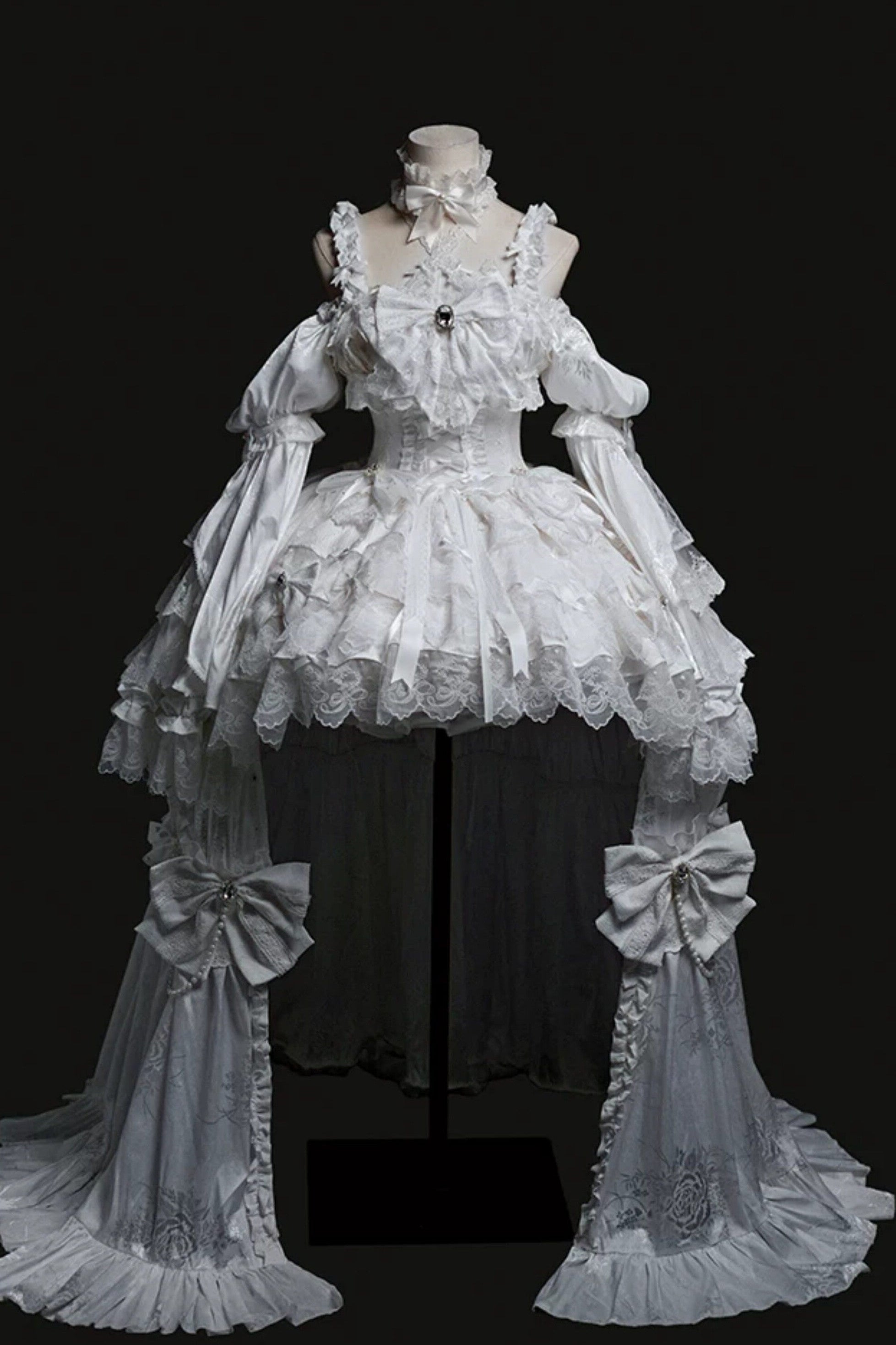 White Rabbit Princess Lolita Gothic Wedding White JSK Dress