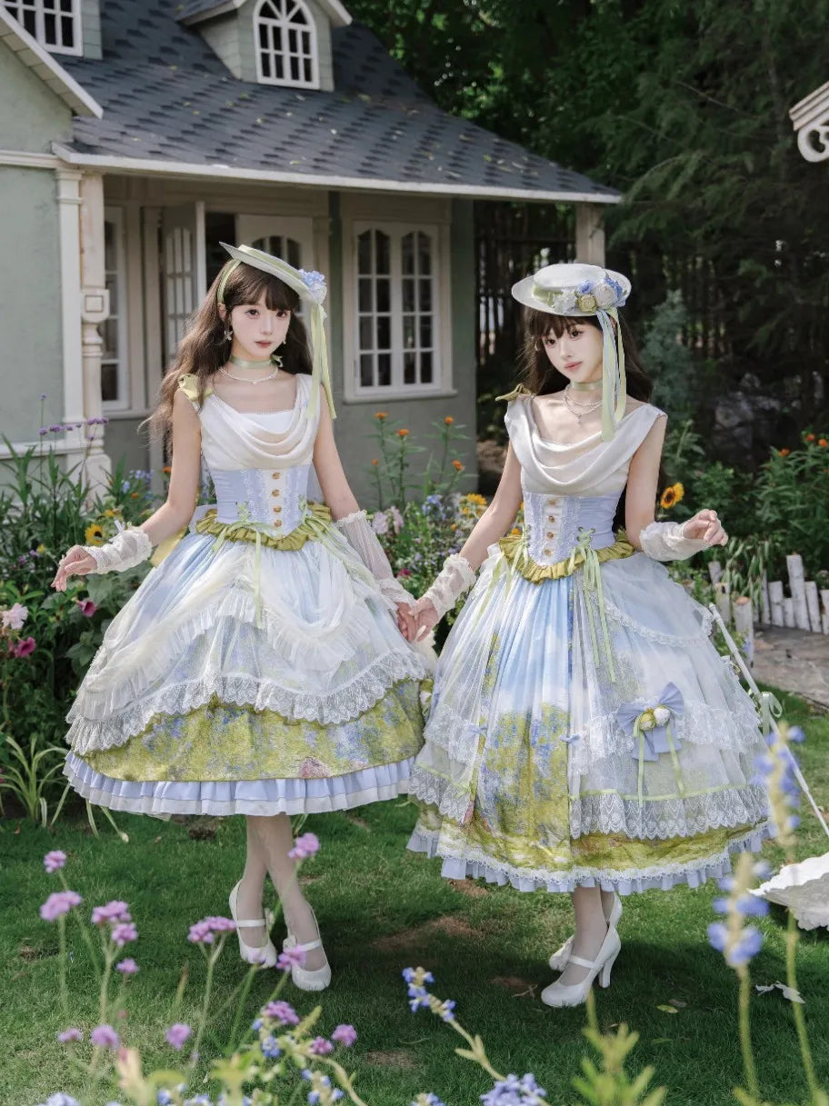 Giverny Spring Day Elegant Fairy Lolita JSK