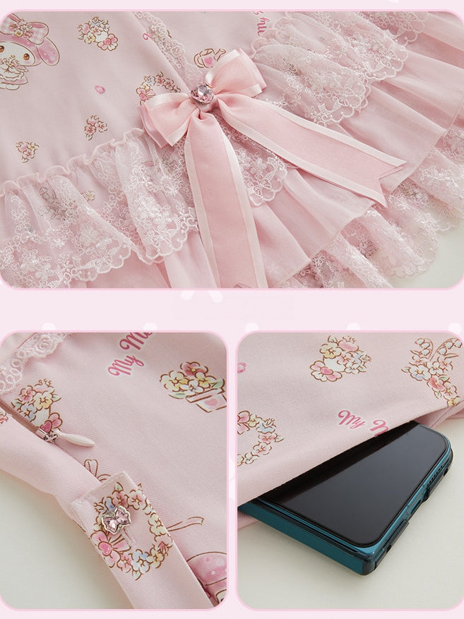 My Melody Collaboration Series Slim Fit OP Dress