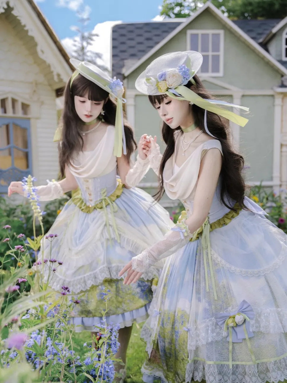 Giverny Spring Day Elegant Fairy Lolita JSK