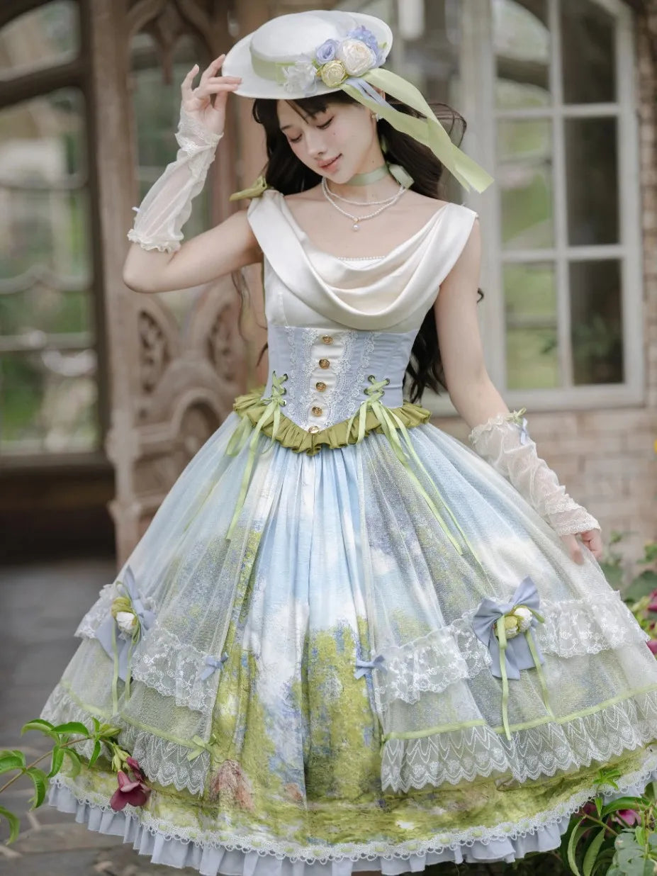 Giverny Spring Day Elegant Fairy Lolita JSK