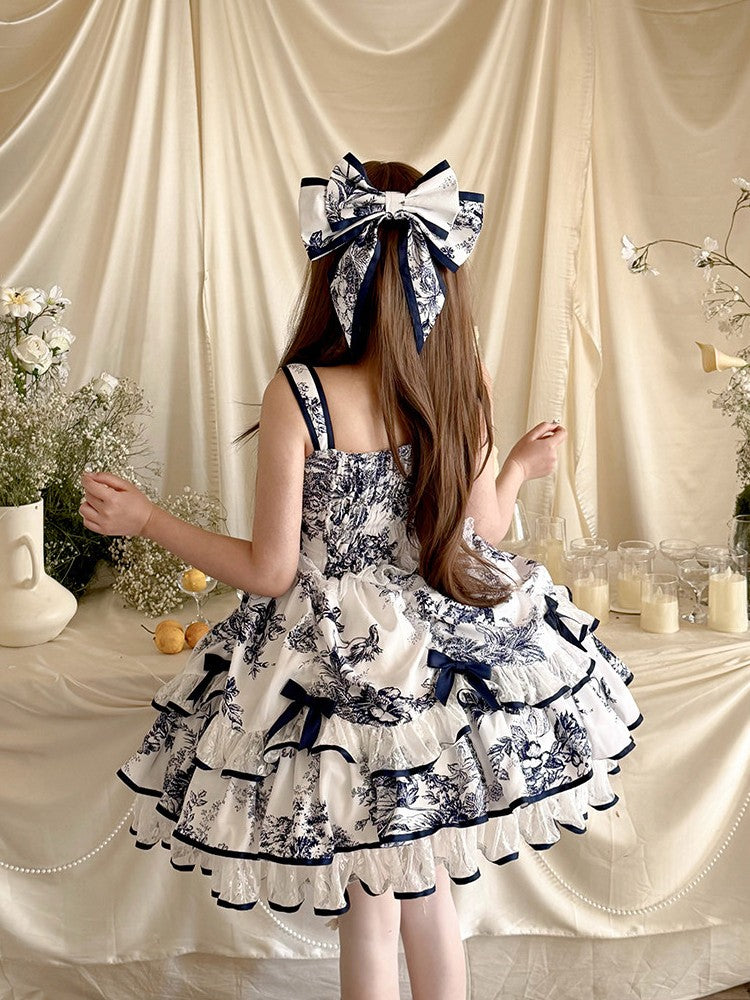 Dream in Porcelain Blue & White Porcelain Dress