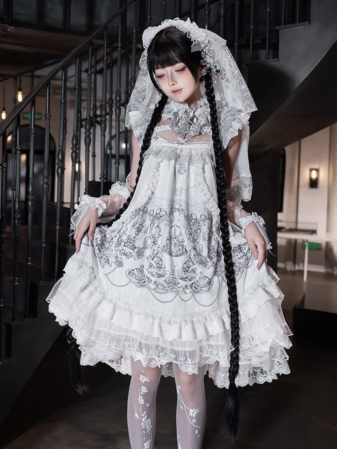Wish Day Lolita Printed JSK Dress