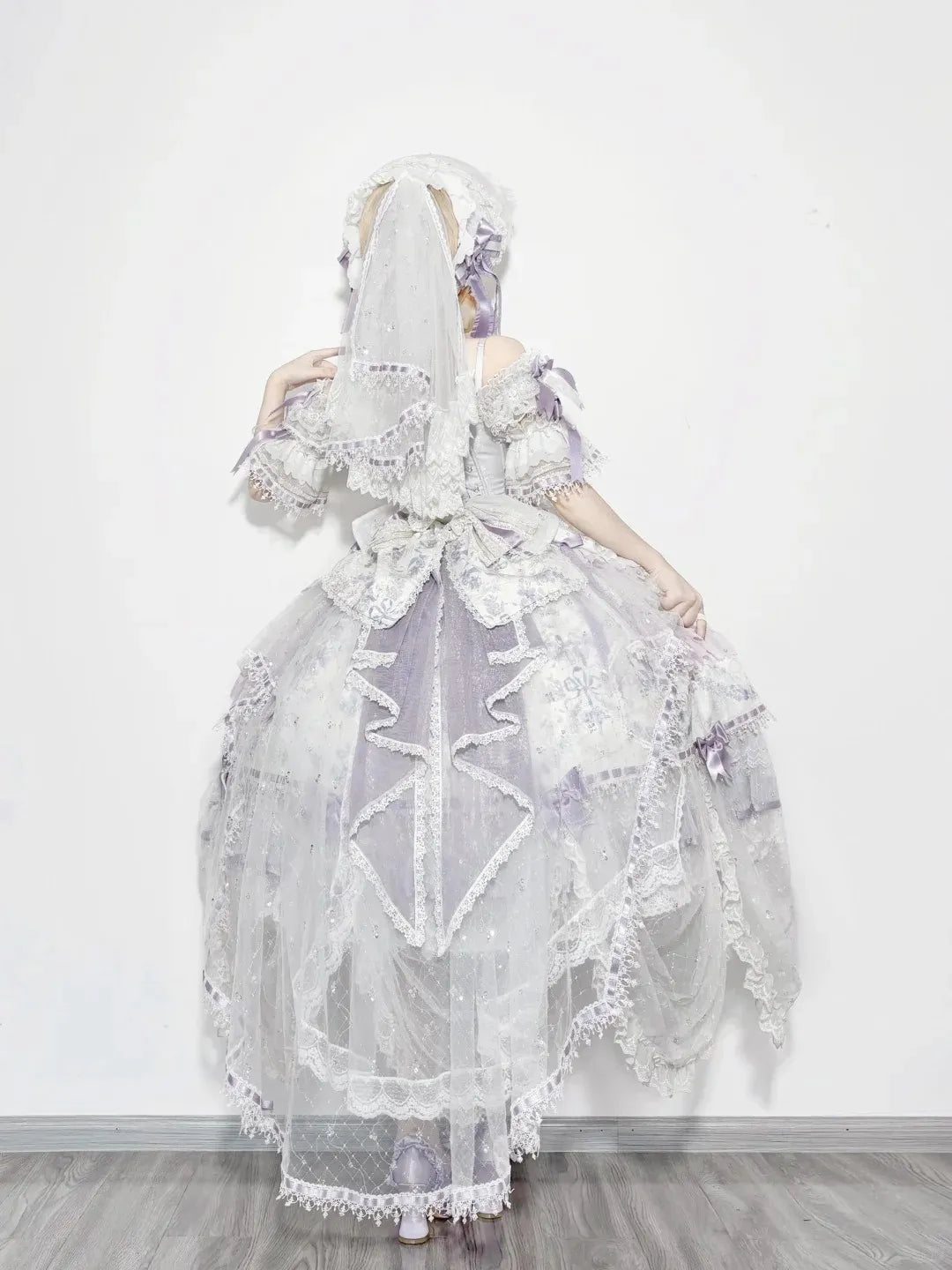 Elegant Floral Bridal Gorgeous Hanayome Style Lolita Dress