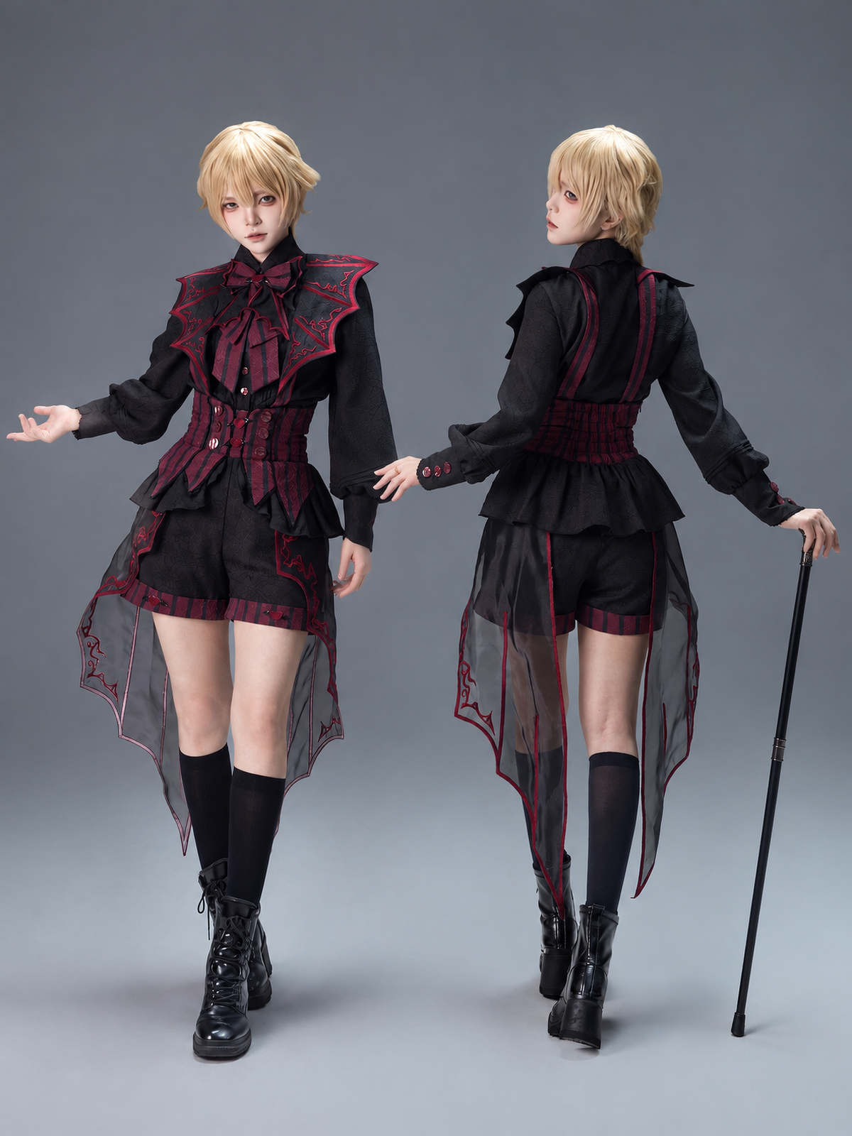 New Devil's Convention Dark Gothic Prince Style Lolita Set