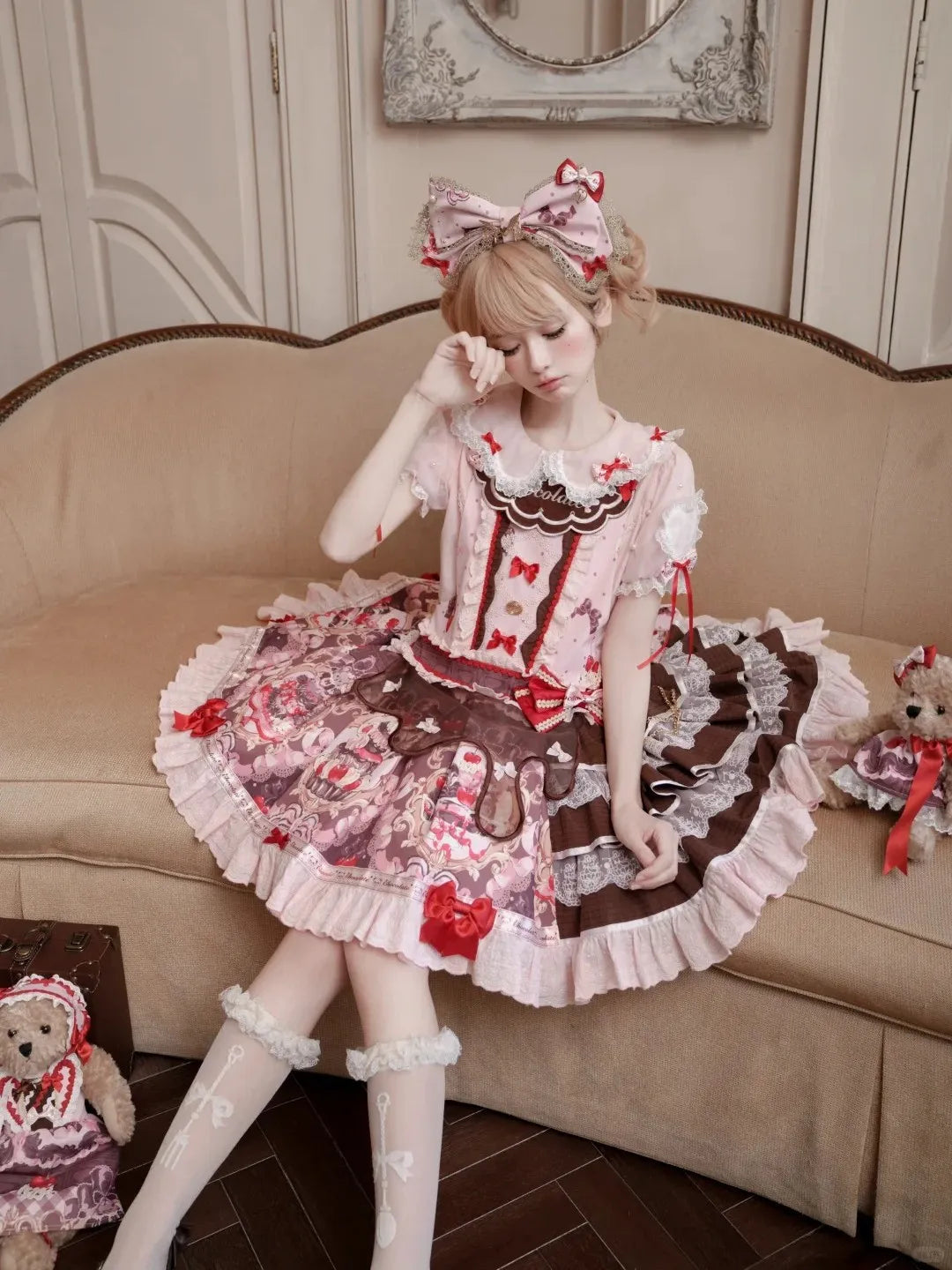 Royal Princess Chocolate Sweet Military Lolita JSK