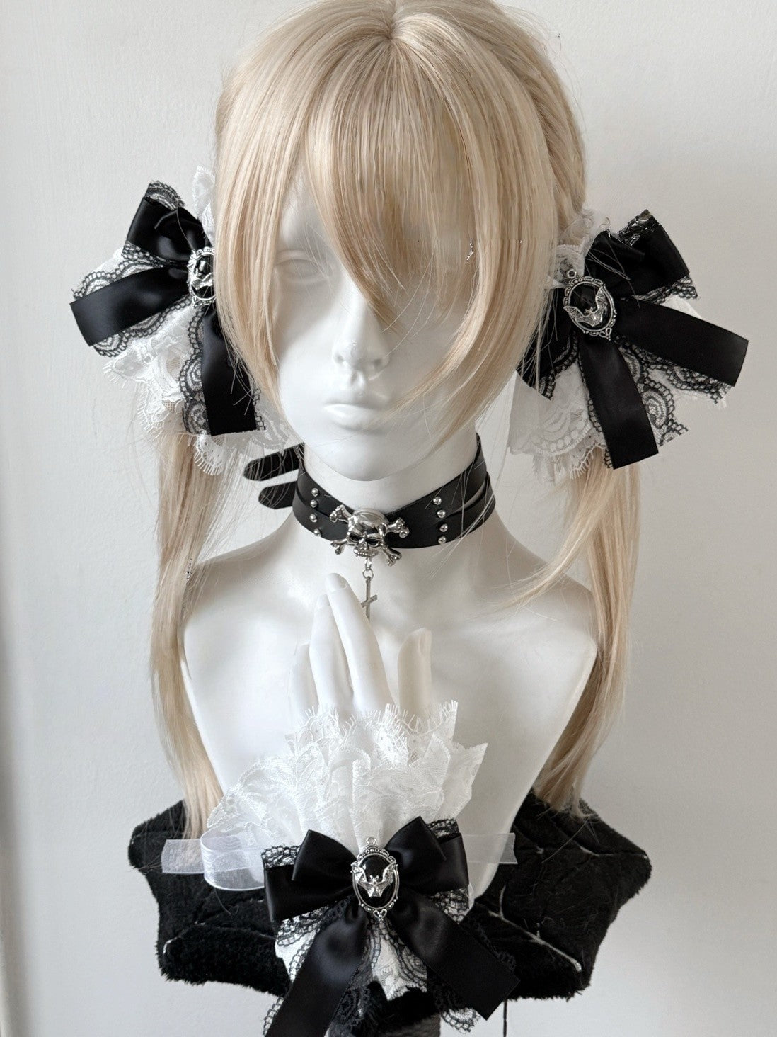 Lolita Y2K Lace Bow Hair Clips/Arm Sleeves
