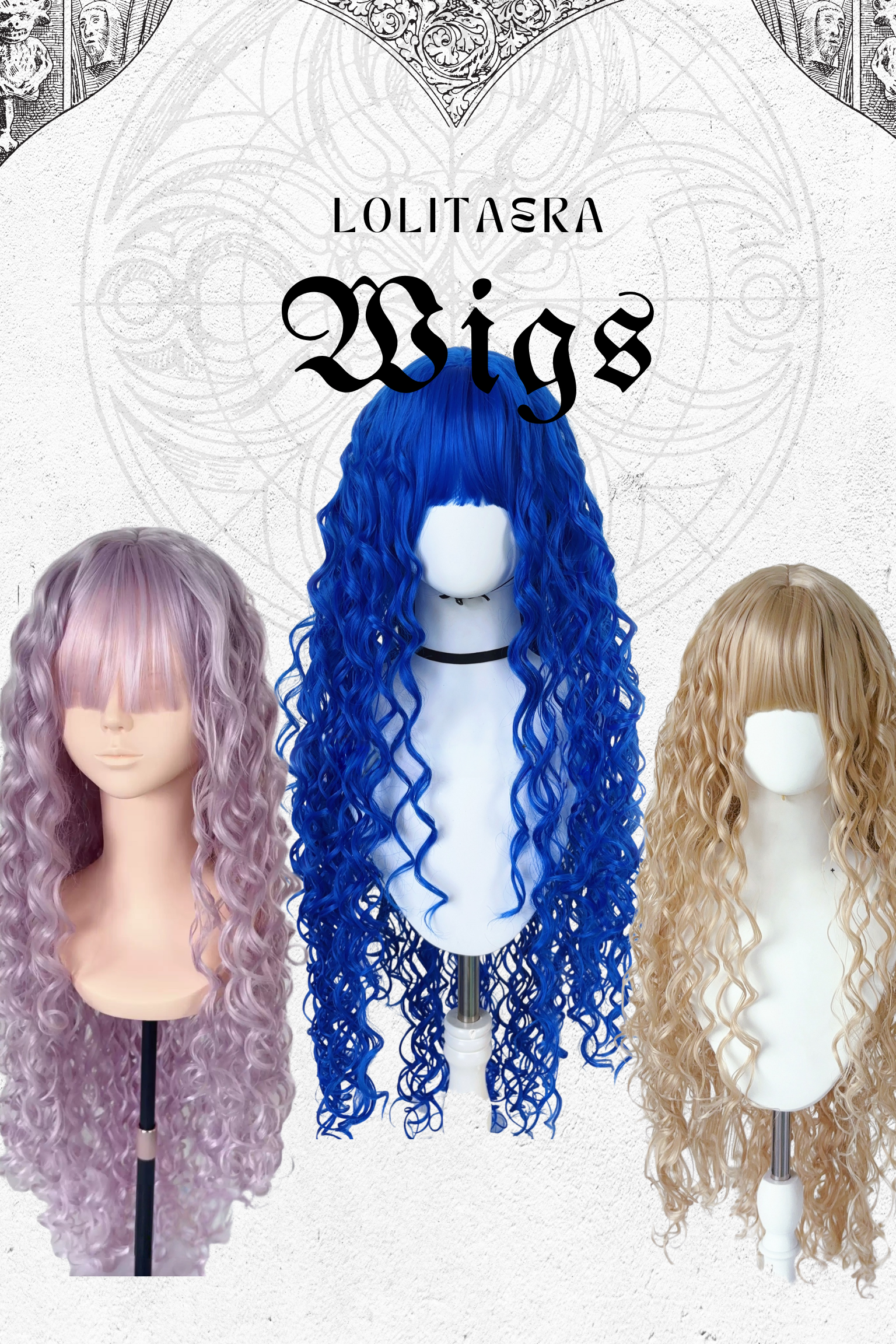 Gothic Visual Kei Curly Wig
