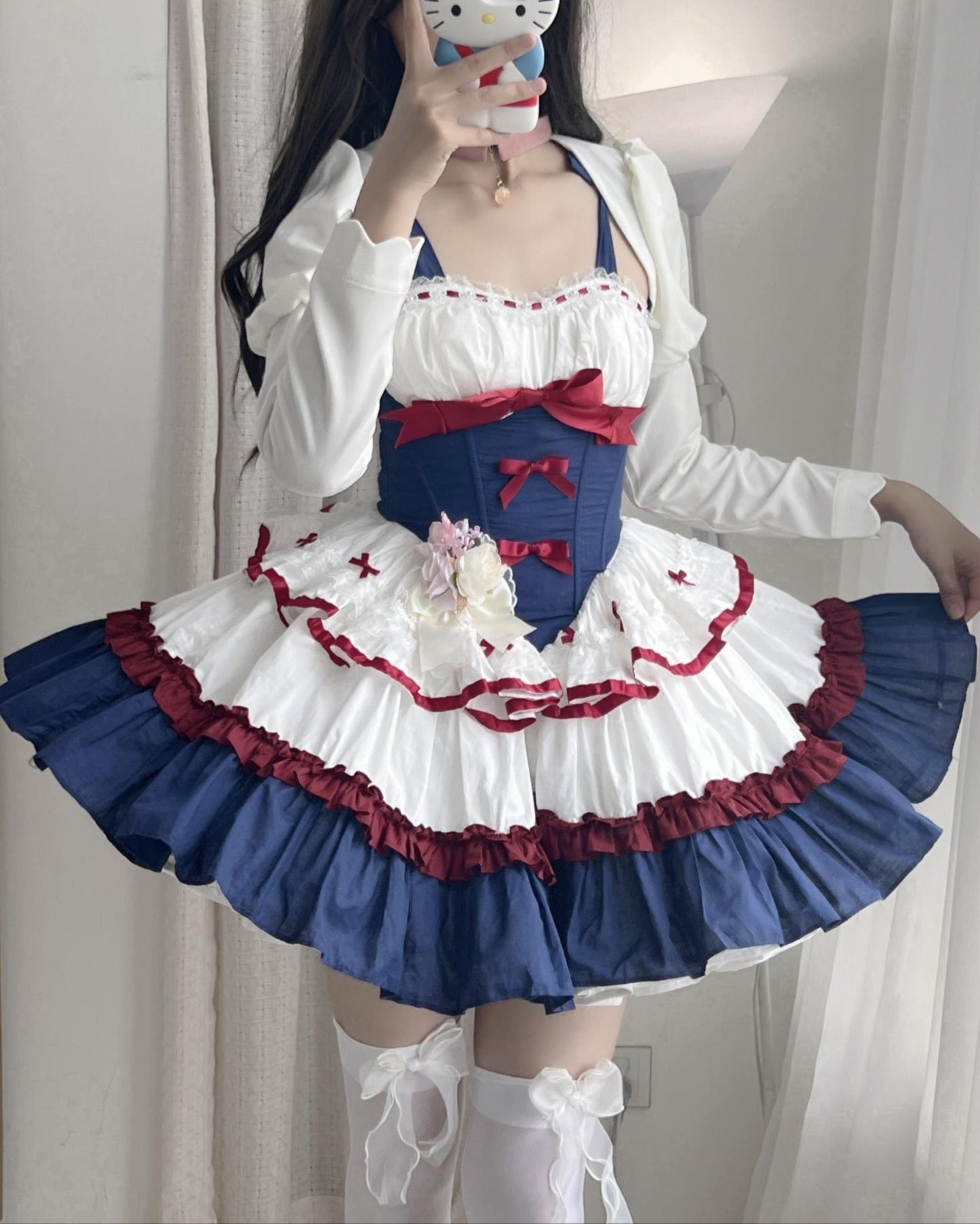 Lolita Snow White Princess Ballerina Corset Strap Dress LS1022