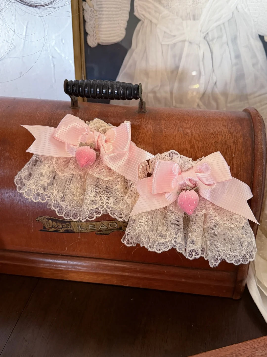 Strawberry Bunny Lolita Original Sweet Style Whipped Cream Dress