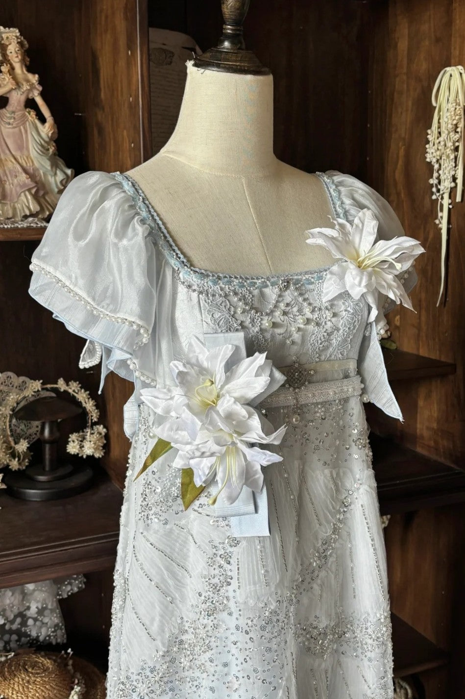 Ocean Series Sky Blue Empire Waist Lolita Dress Set