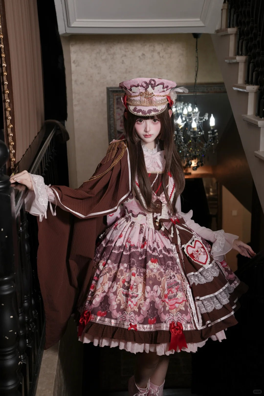 Royal Princess Chocolate Sweet Military Lolita JSK