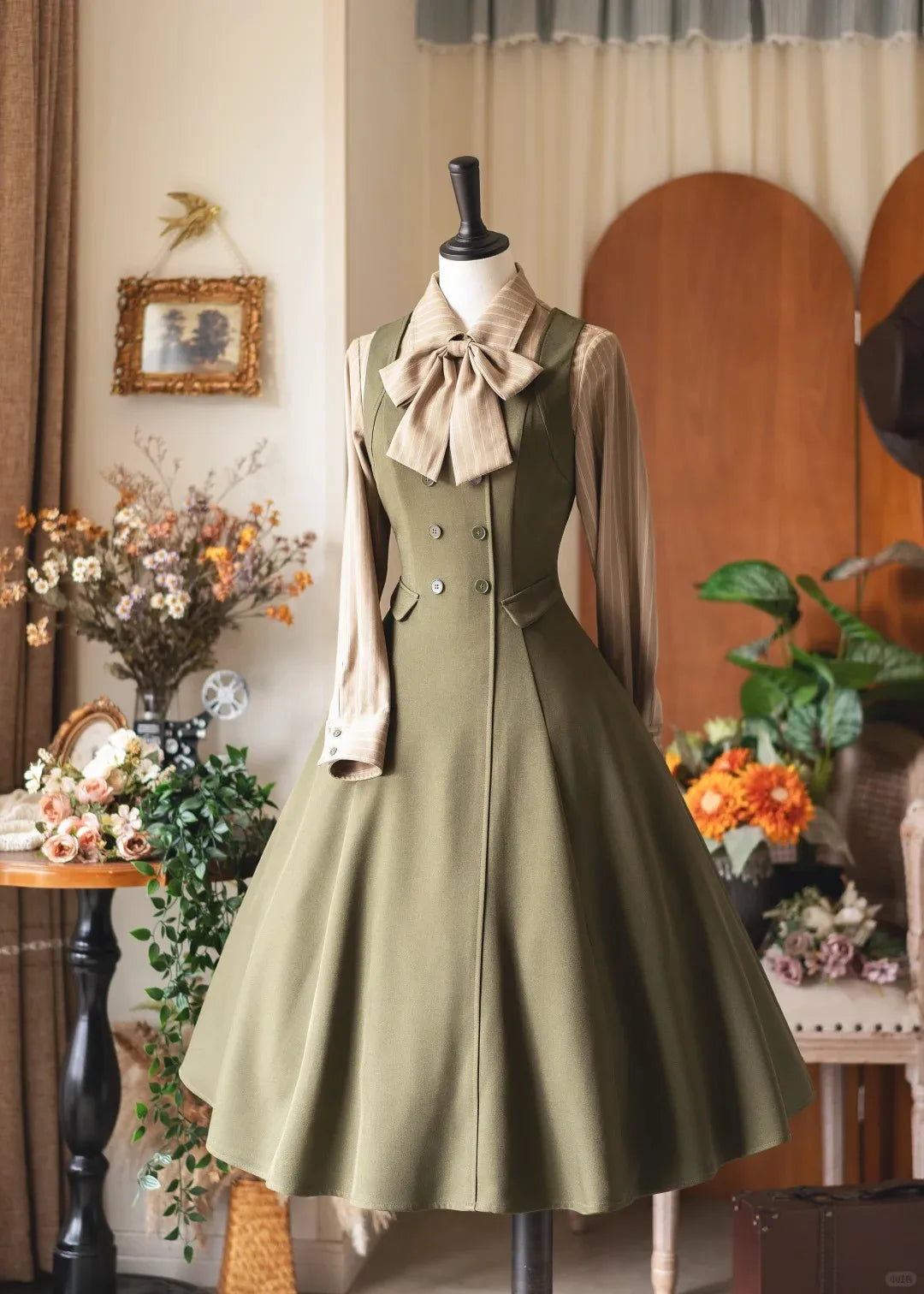 Misty Forest 6-Panel British Vintage Lolita JSK