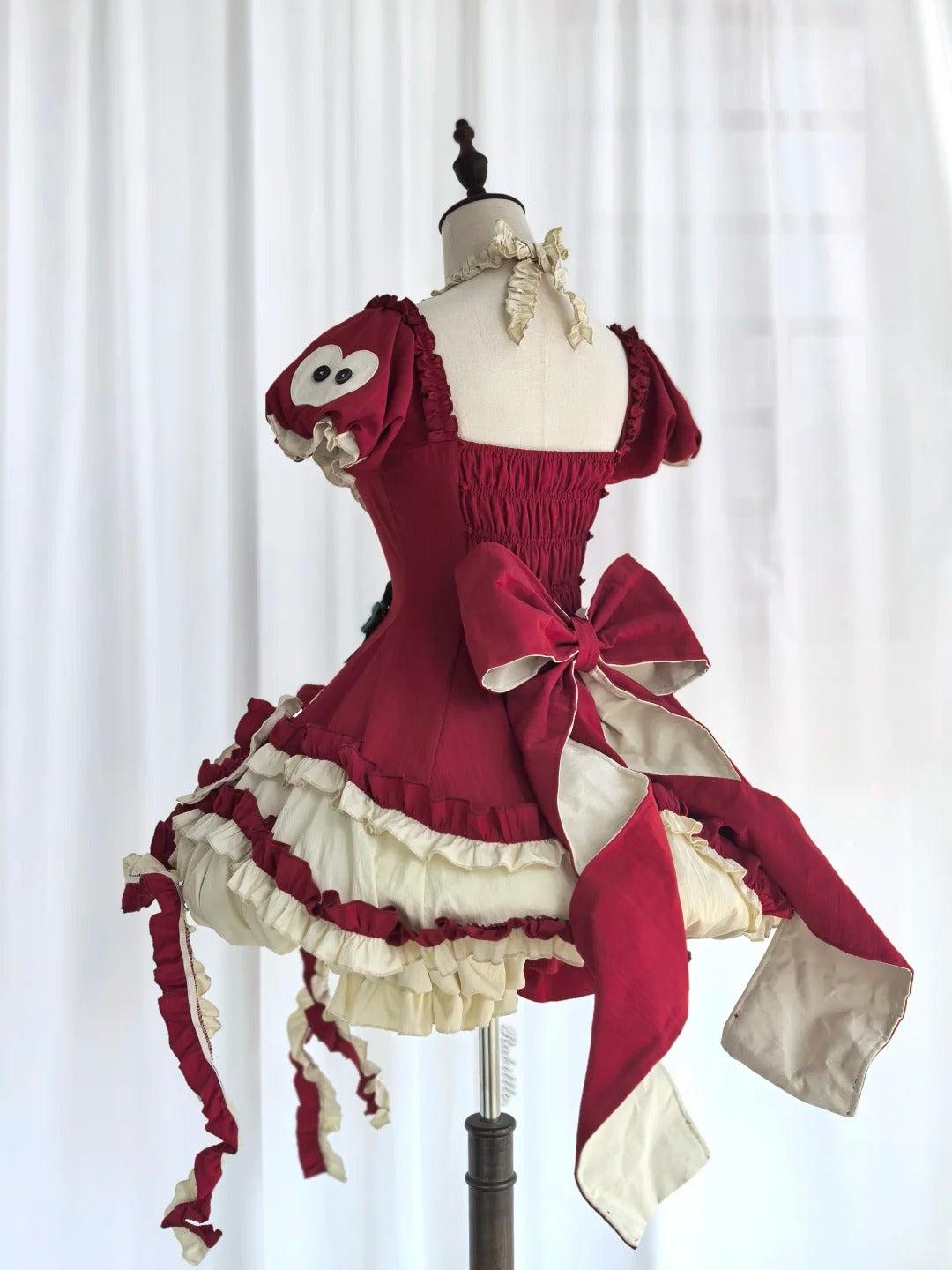 Magic Apple Red Cartoon Sweet Lolita OP Set with Bloomers