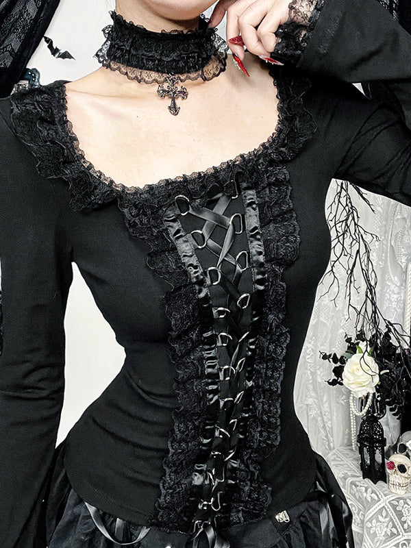 Gothic Halloween Slim-Fit Top LG1041