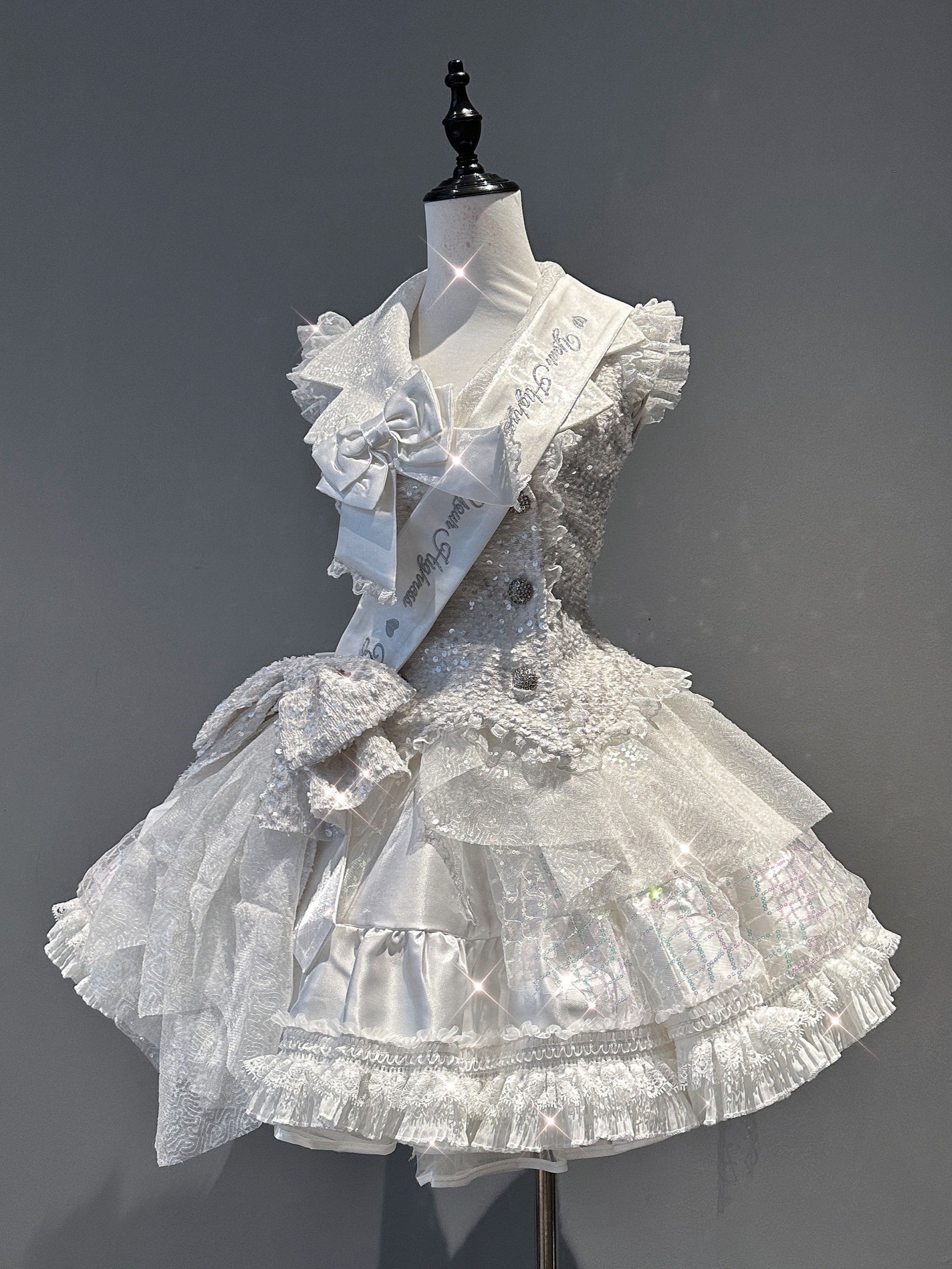 First Snow Lolita Girl Group Idol Costume Outfit Set