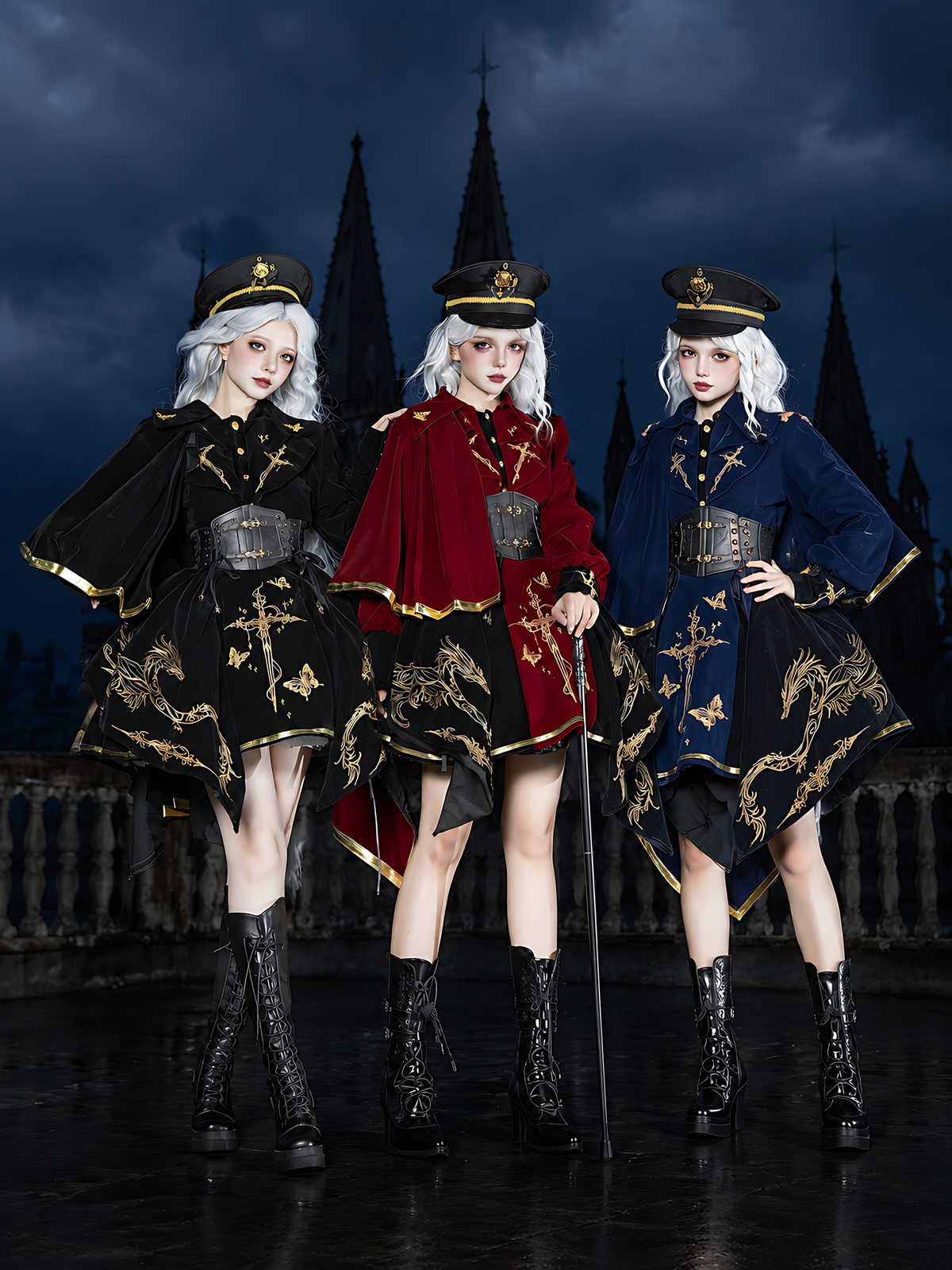 Crown of Wandering Dragon Lolita Original Designed Military Set