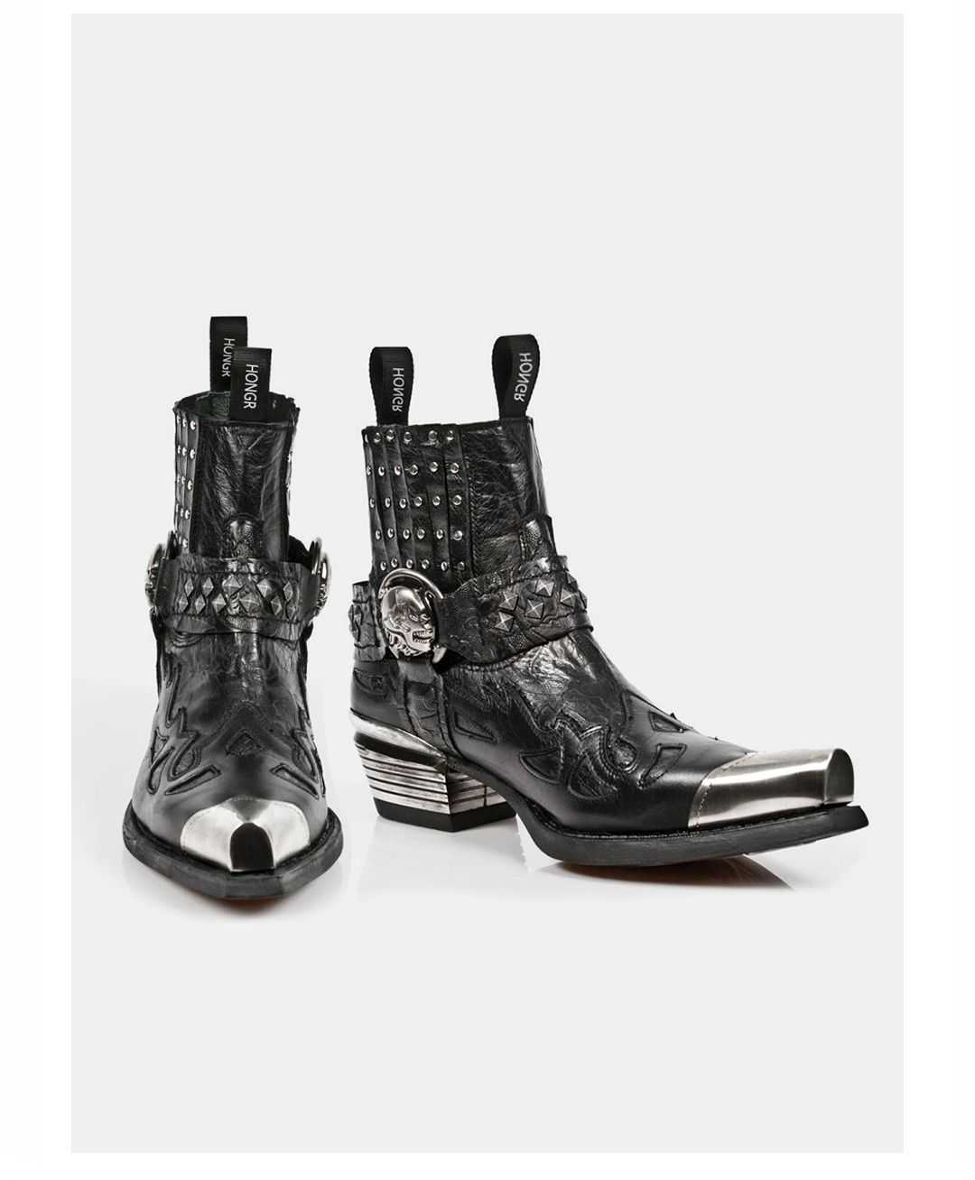 Black Gothic Ankle Boots LE5012