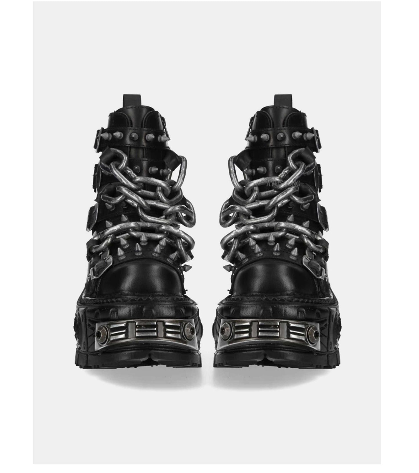 Lolita Punk Gothic Black Martin Boots LE5010