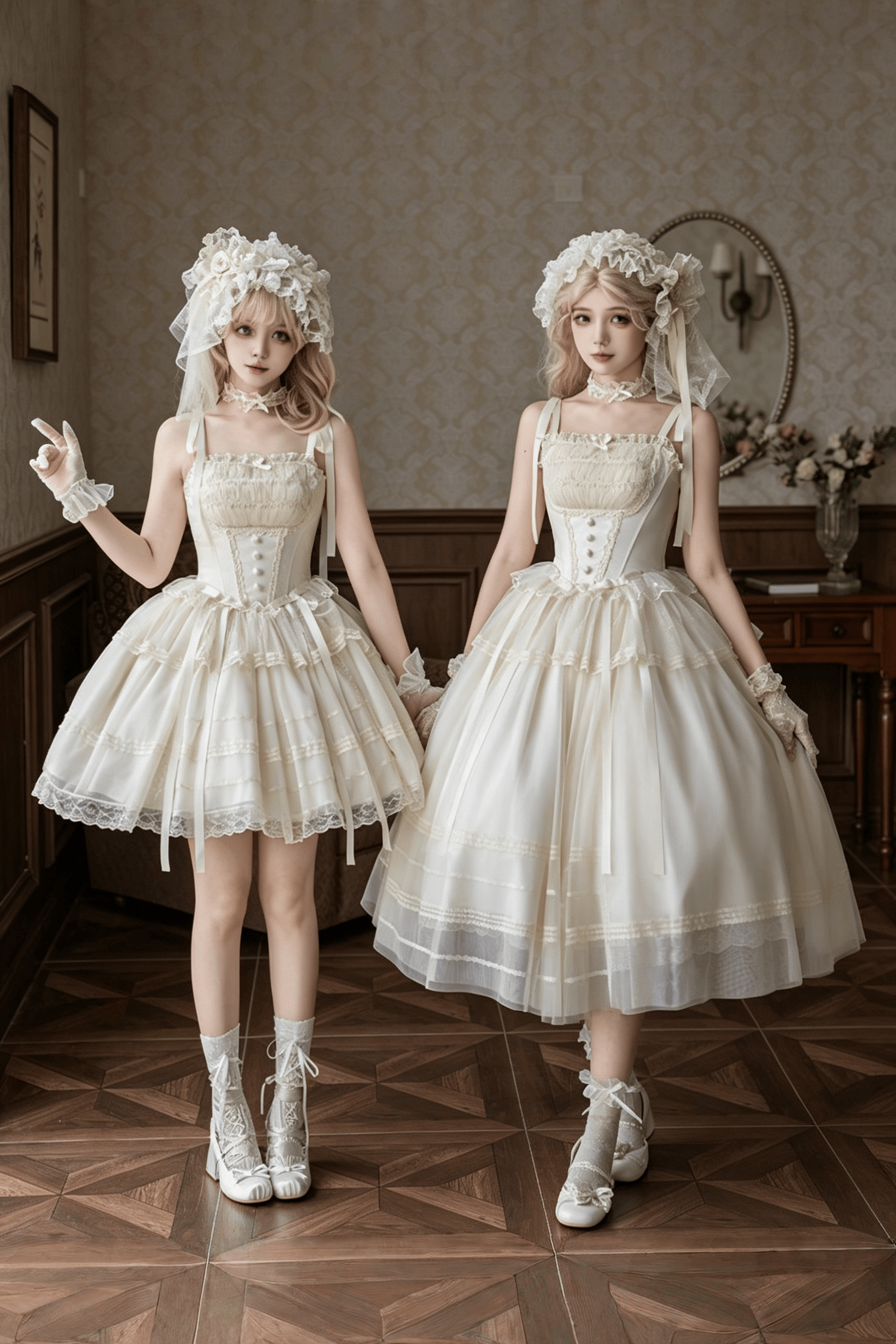 Confession Poem Lolita Classic Twin JSK Dress