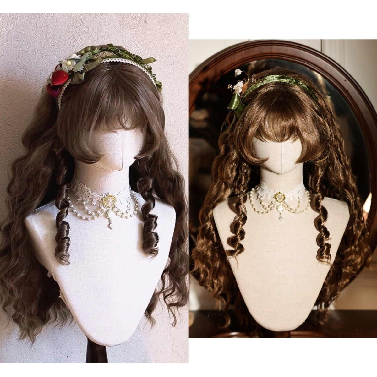 Fallen Heroine Lolita Finger Wave Instant Noodle Curly Wig