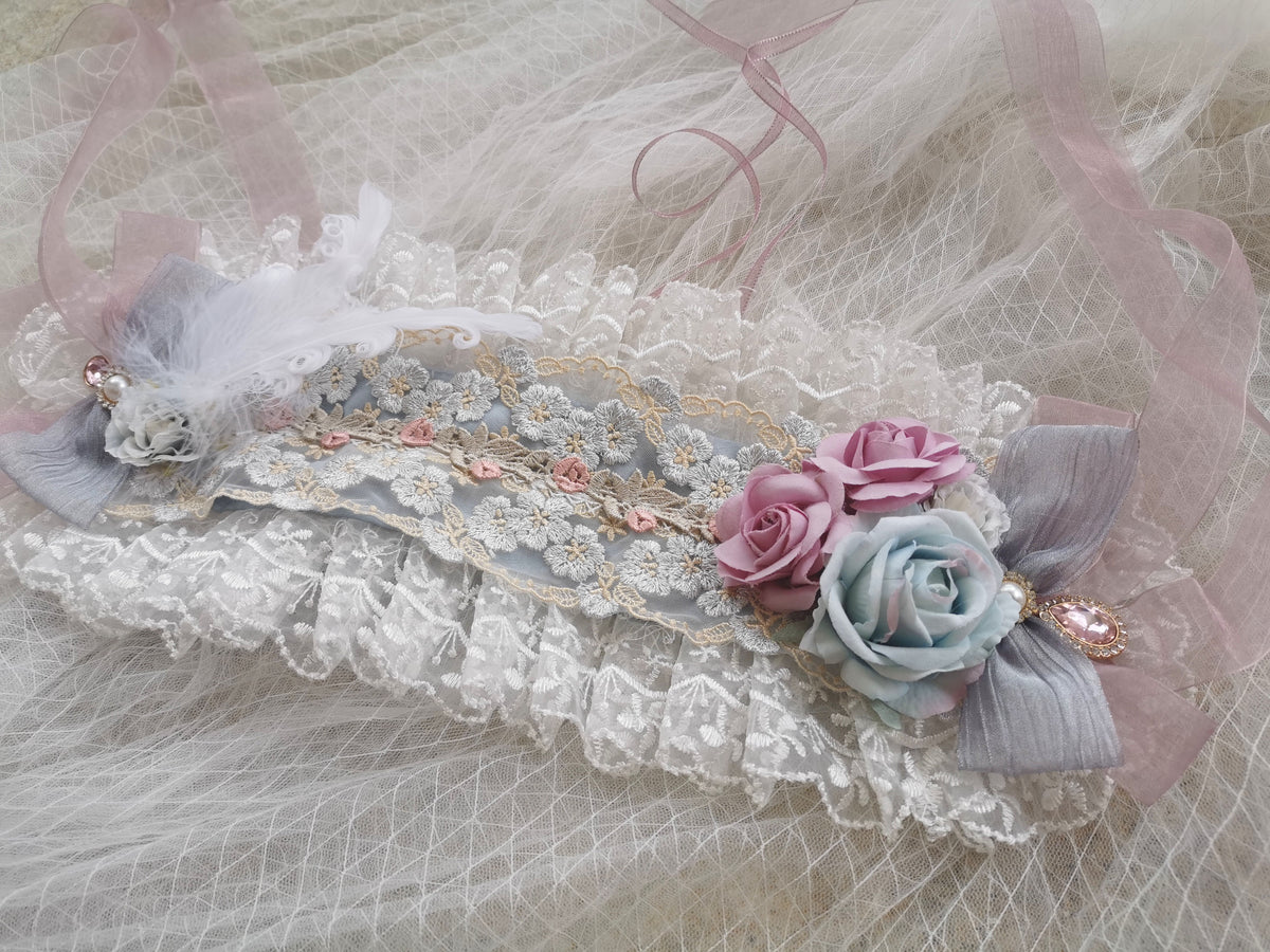 Moon Ballad Lolita Gorgeous Bridal Light Blue JSK Full Set