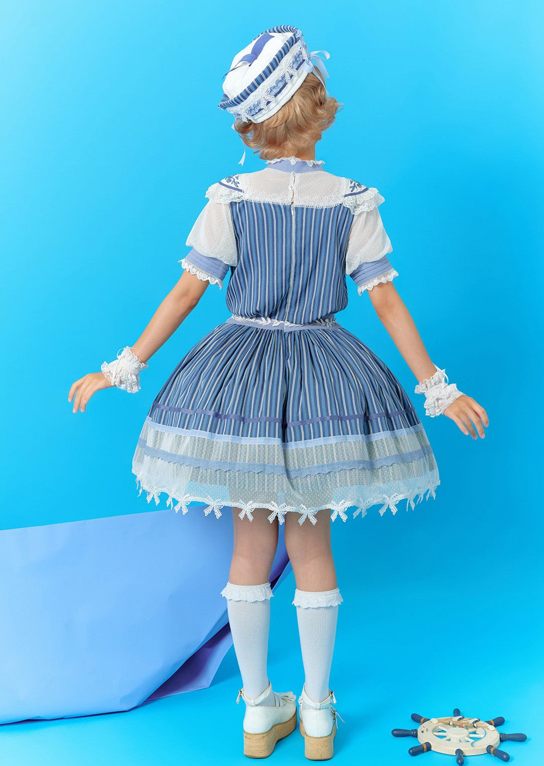 Voyage Apollo Original Sweet Lolita Striped OP/JSK Dress