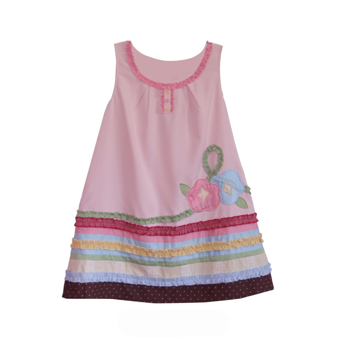 Morning Glory Embroidery Lolita Taisho Style Spliced Jumper Skirt