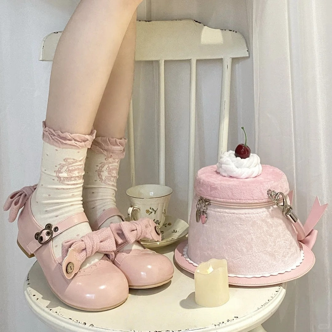 Pudding Shaped Bag Cute Delicious Lolita Handbag