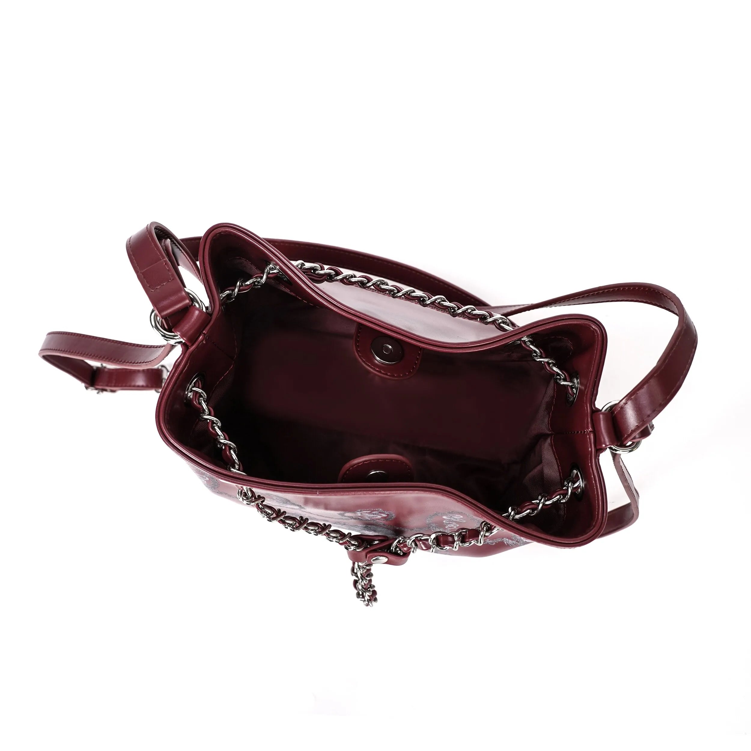 Snake Bone Hell Gothic Small Ita Underarm Shoulder Bag