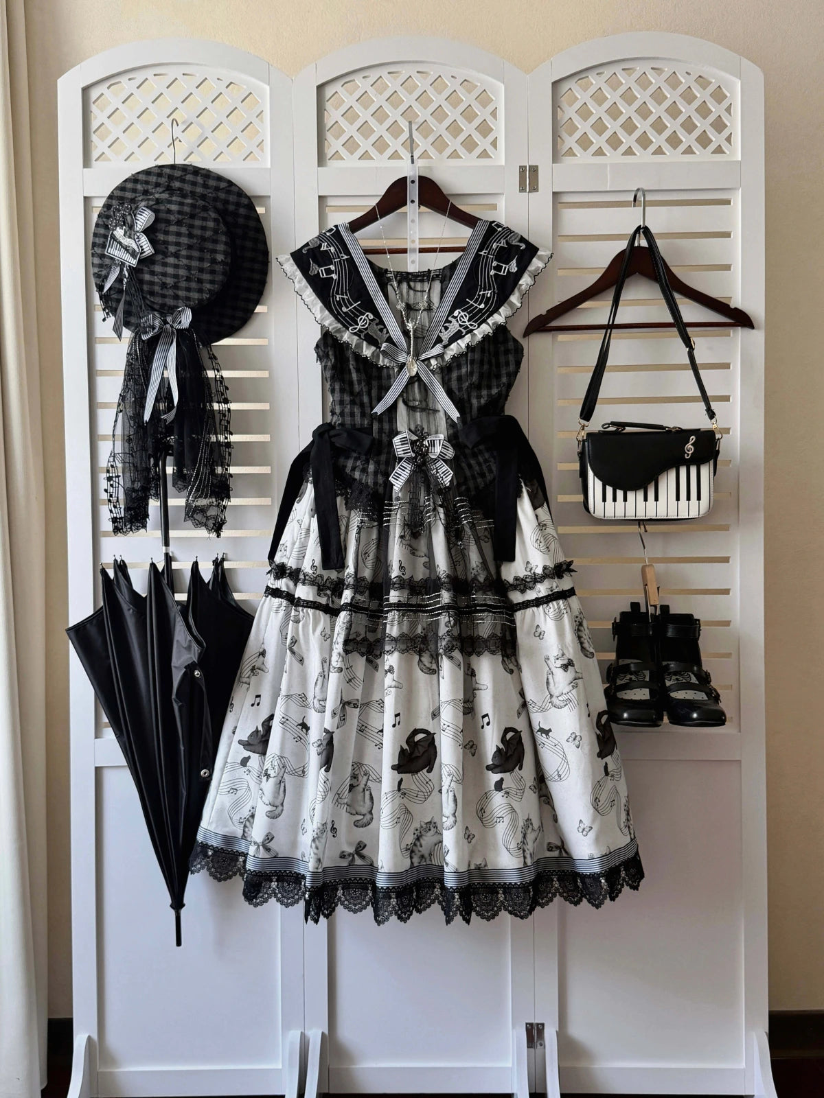 Meow Aria Original Lolita Sailor Collar Embroidery JSK Dress