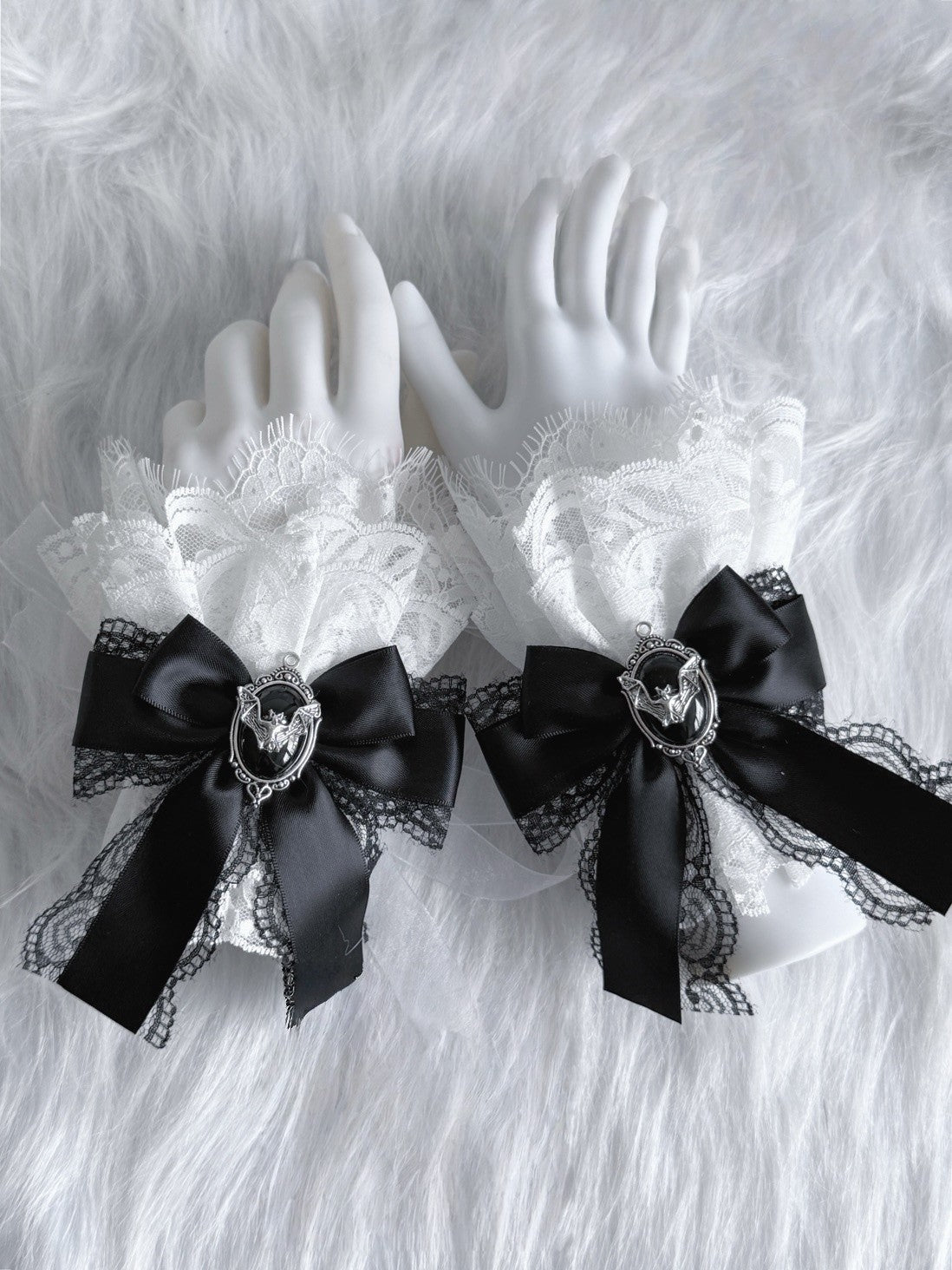 Lolita Y2K Lace Bow Hair Clips/Arm Sleeves