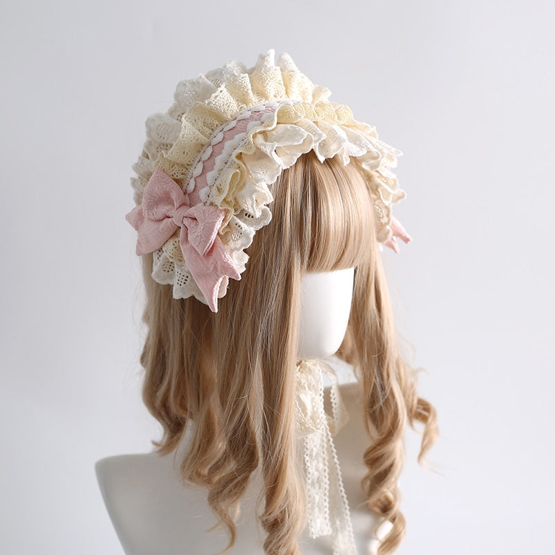 Lolita Classic Sweet Lace Bow Headband