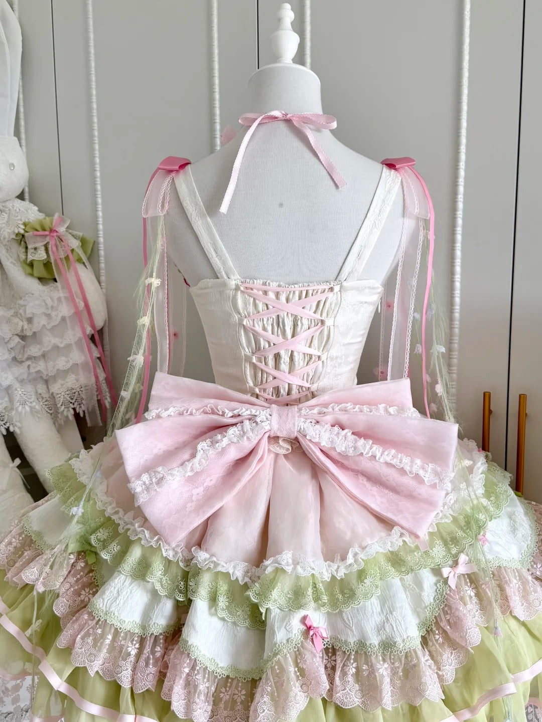 Blossom Summer Sweet Ballet Lolita Floral JSK Set