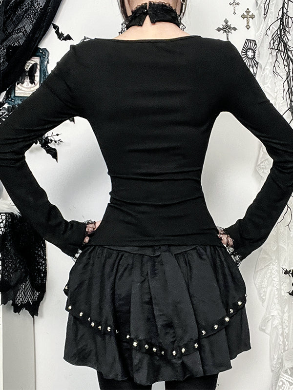 Gothic Halloween Slim-Fit Top LG1041