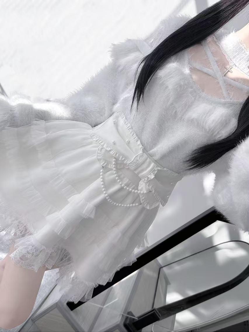 Lolita Japanese Subculture Cross Knit Top LR1006
