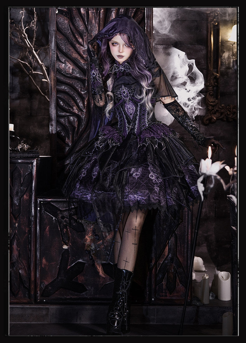 Dragon Bone Gothic Lolita Purple Purple JSK Dress