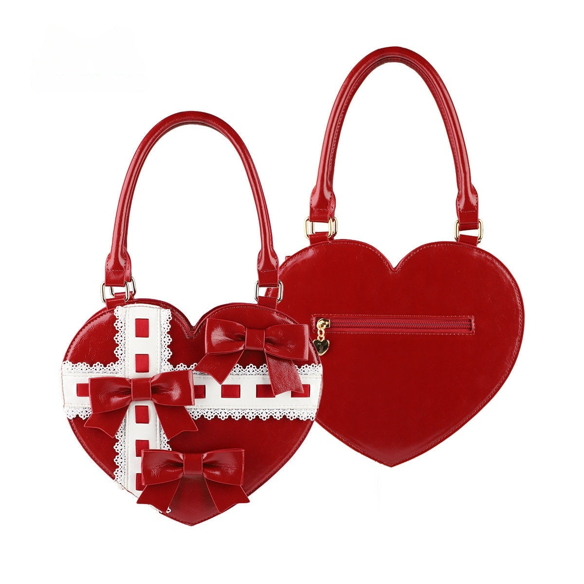 Heart Gift Box Lolita Pink & Red Handbag