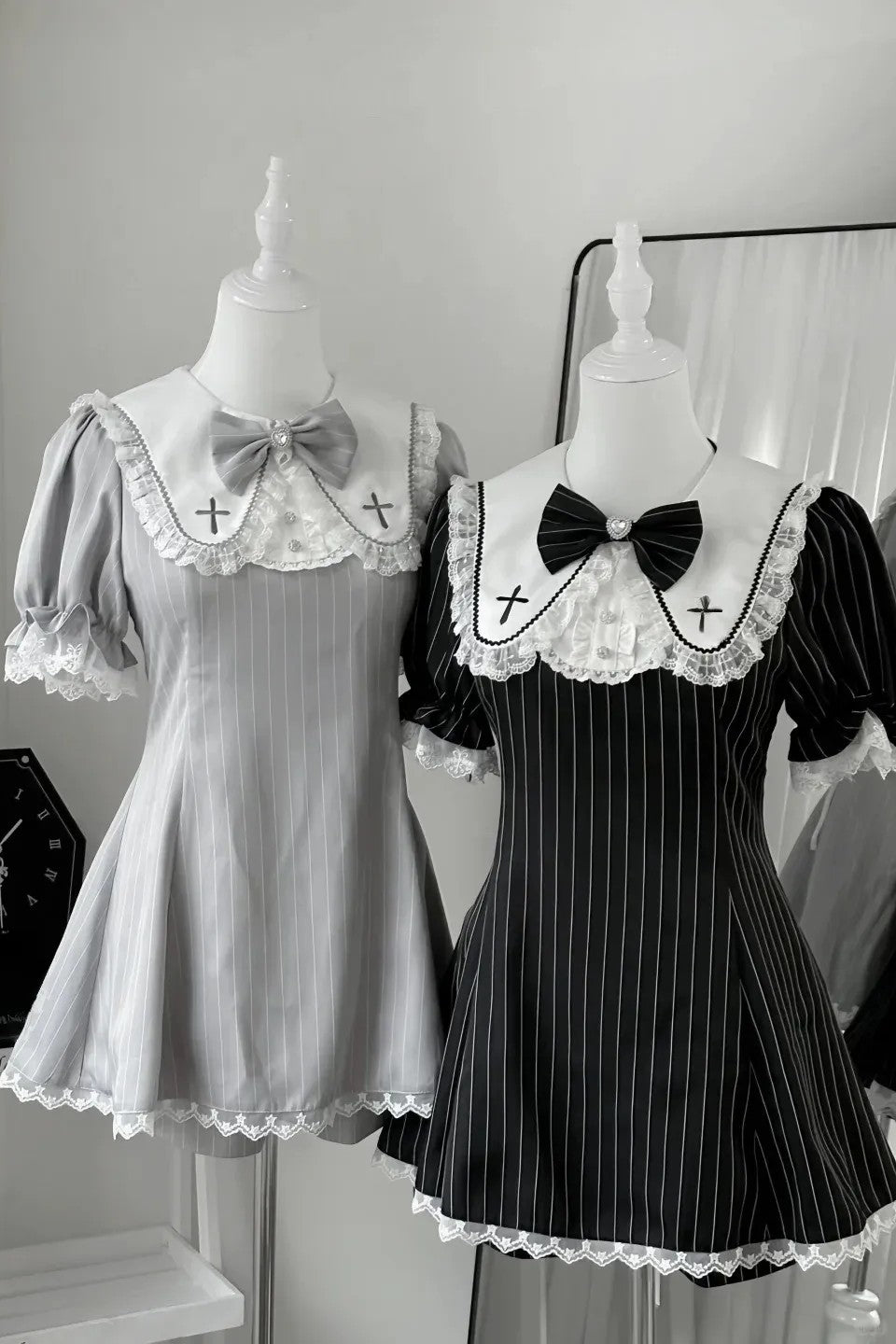 Prayer Poem Ryōsangata Striped Summer Outfit Set