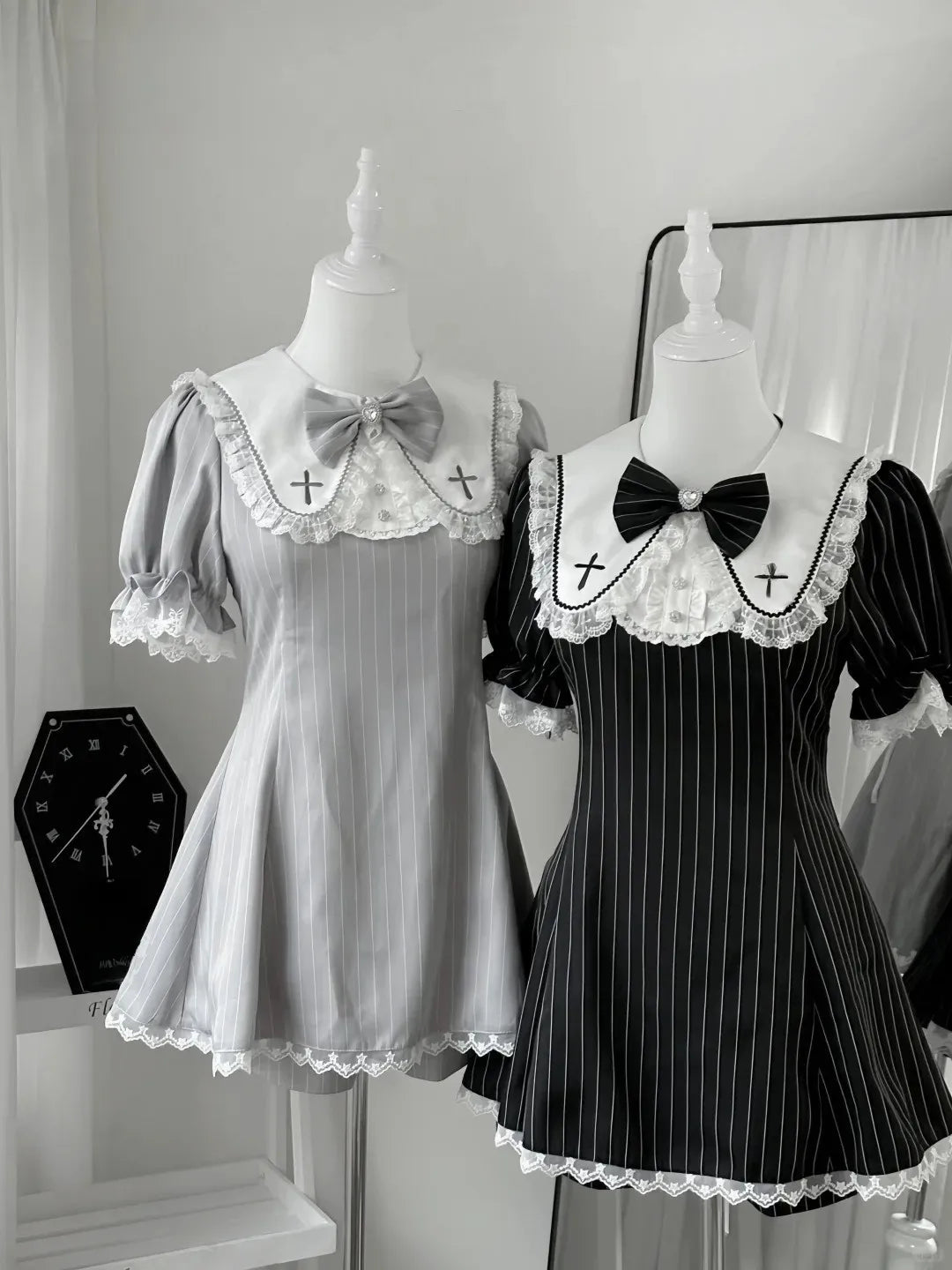 Prayer Poem Ryōsangata Striped Summer Outfit Set