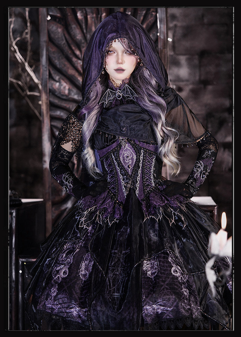 Dragon Bone Gothic Lolita Purple Purple JSK Dress