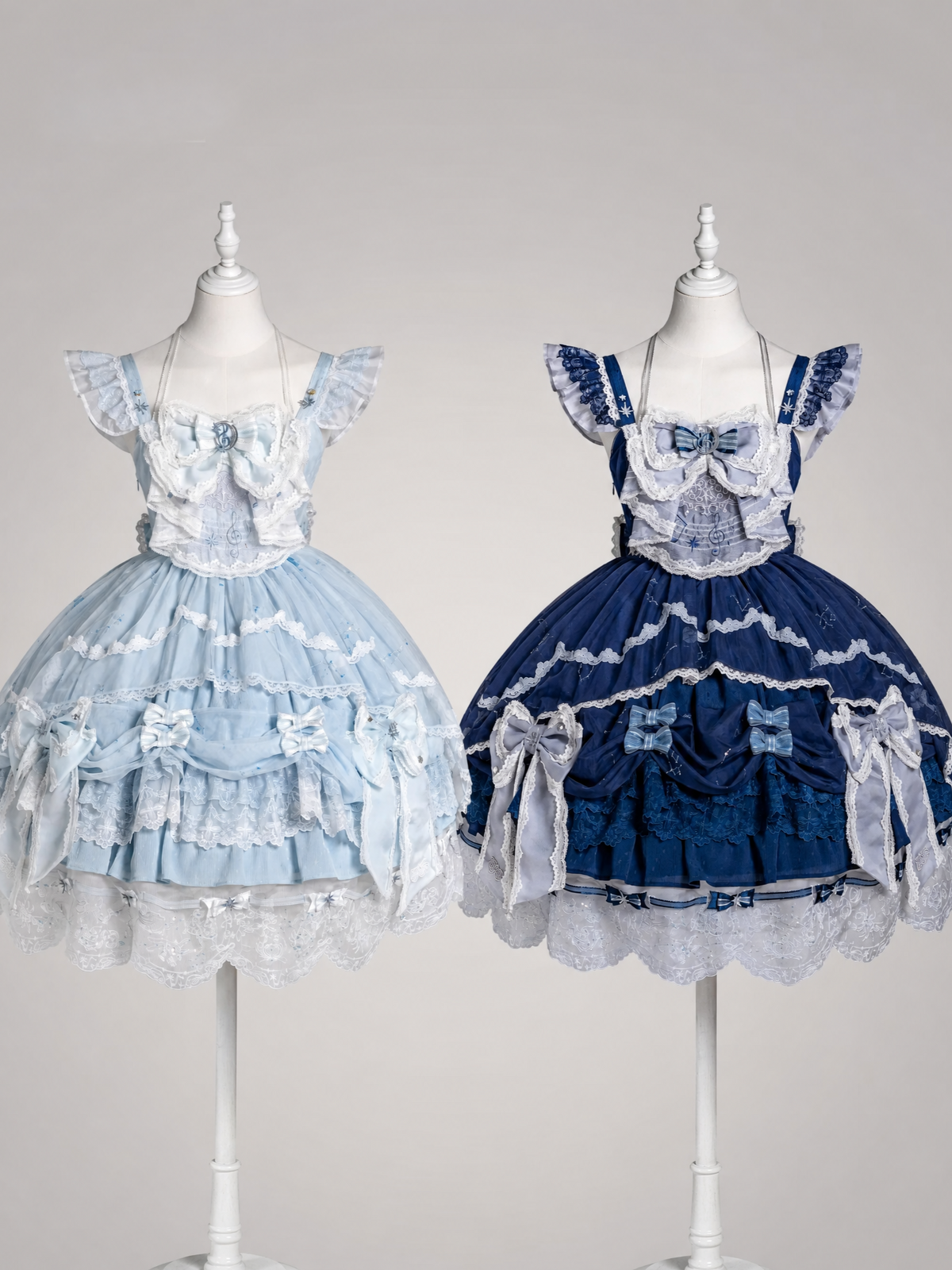 Stellar Symphony Lolita Light Moonlight & Midnight Sky JSK Dress