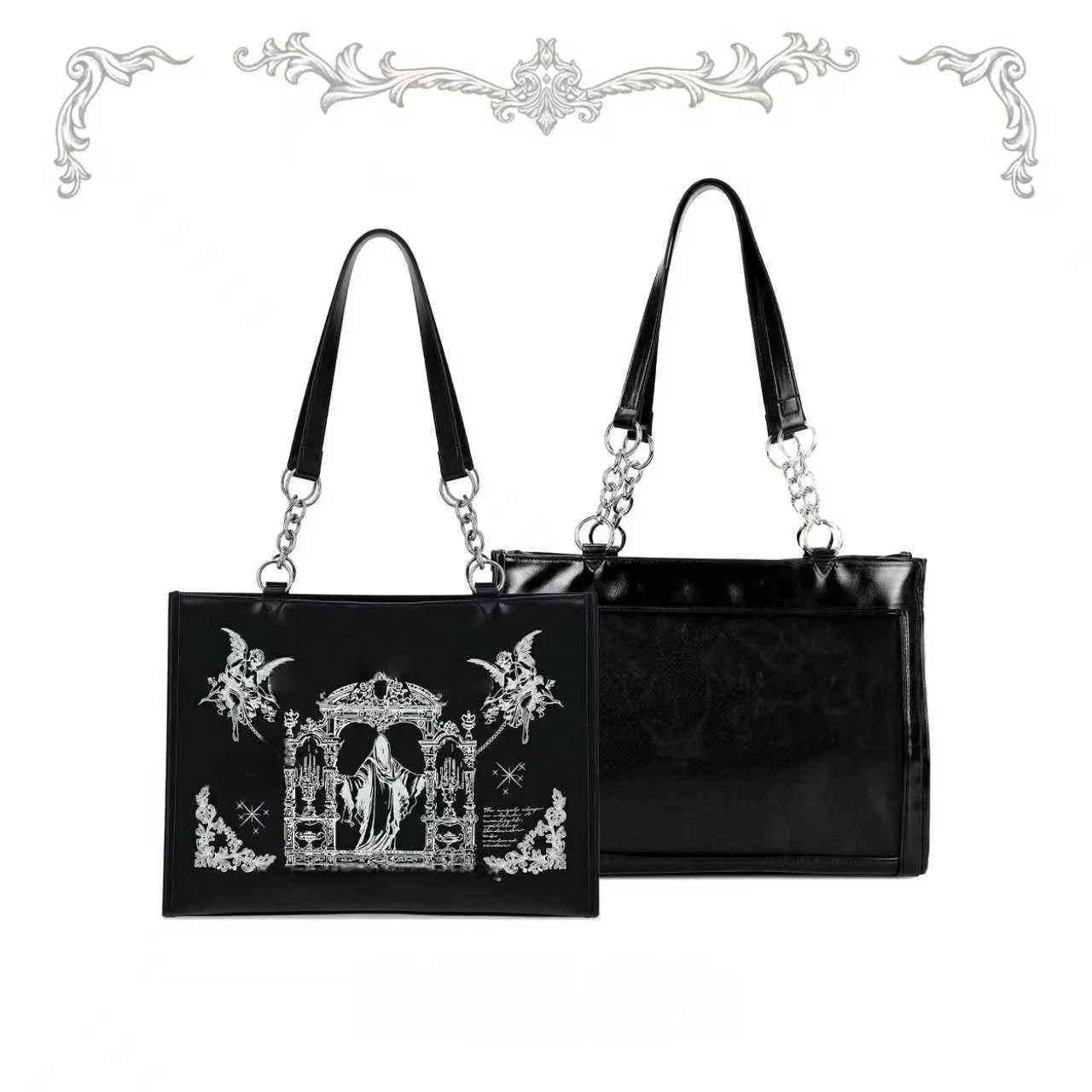 Sacred Oath Large Printed Crossbody Ita Bag