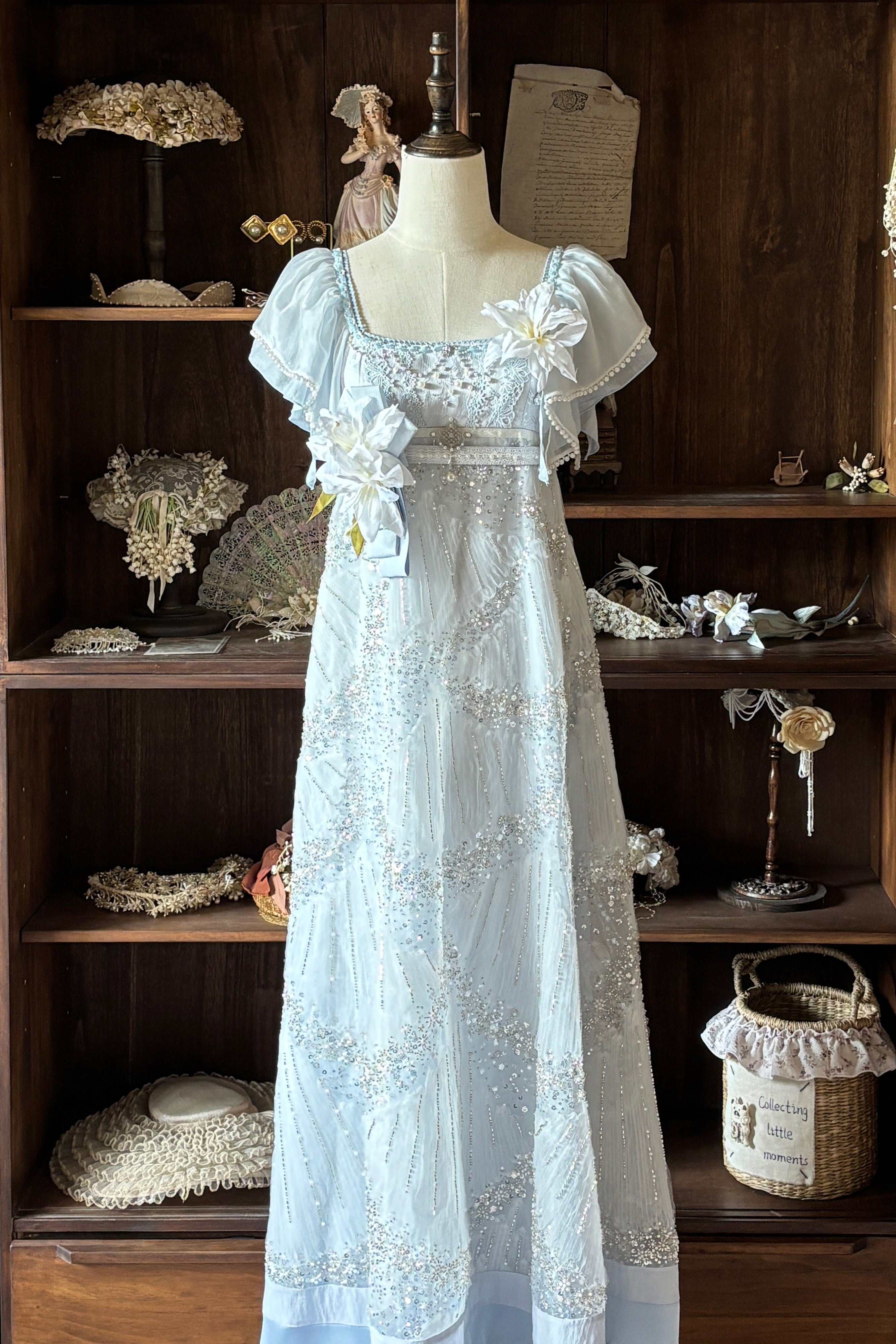 Ocean Series Sky Blue Empire Waist Lolita Dress Set