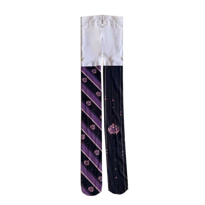 Magic Potion Diagonal Stripe Velvet Lolita Tights