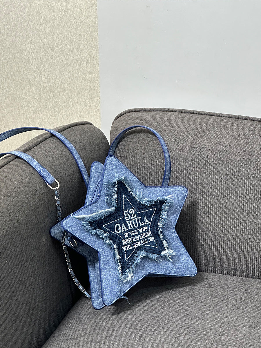 Lolita Y2K Denim Star Backpack LE1015