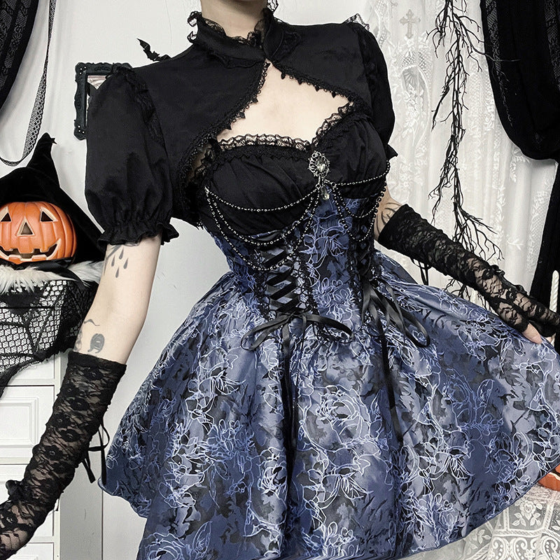 Lolita Gothic Little Devil Jacquard Set LG1013